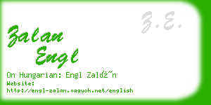 zalan engl business card